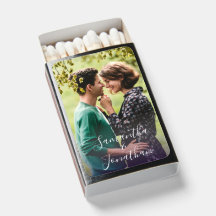 Minimal Custom Text & Photo Simple Wedding Favour