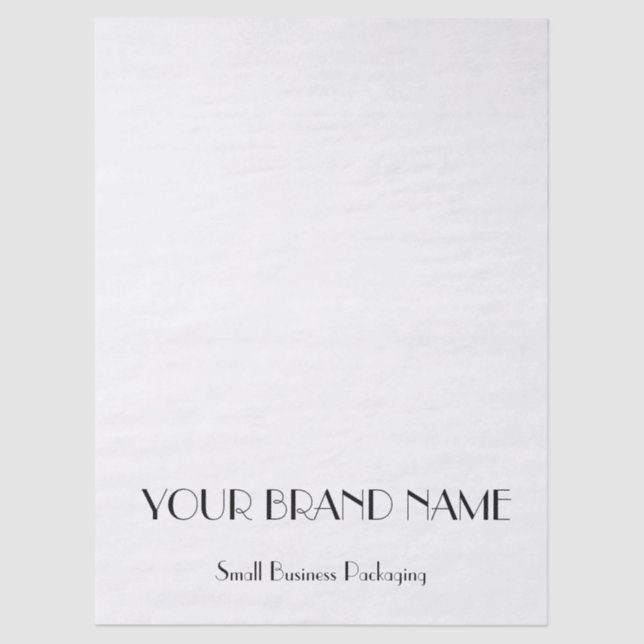 Minimal Custom  tissue paper for Small Business (Front)