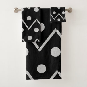 Minimal Cut-Outs Chevron Dots #2 #pattern #wall Bath Towel Set