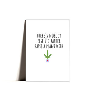 Minimal Cute Stoner Valentines Day Card