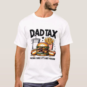 Minimal Dad Tax Food Icon Art T-Shirt