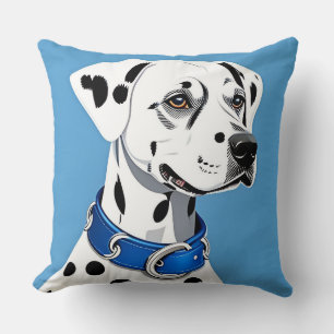 Minimal Dalmatian Dog Elegant Dog Lover Interior Cushion