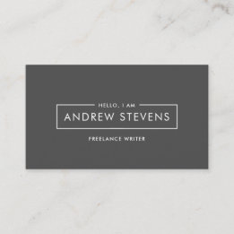 Minimal Dark Business Card