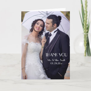 Minimal Deco Photo Thank You Wedding