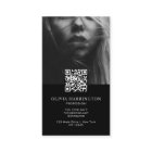 Minimal Delicate Black Photo QR Code Logo