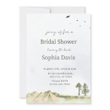 Minimal Desert Bridal Shower Invite Editable