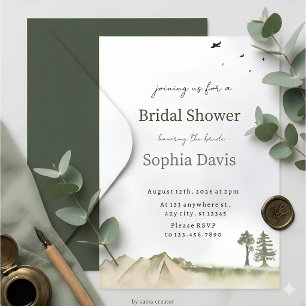 Minimal Desert Bridal Shower Invite Editable
