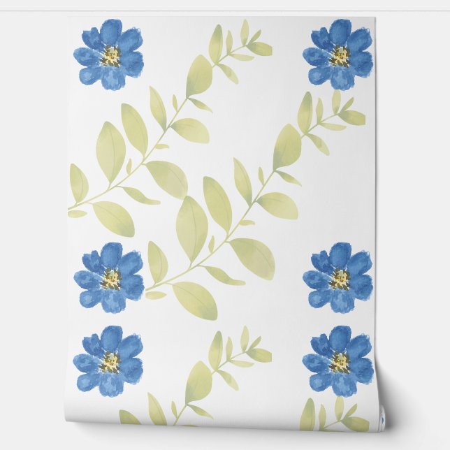 Minimal Design Floral Wallpaper (Unrolling)