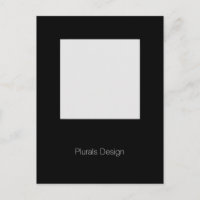 Minimal Design Photo Frame postcard