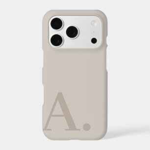 Minimal Design with Huge Monogram - Neutral Colour