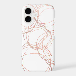Minimal Designer Scribble Logo in Rose Gold