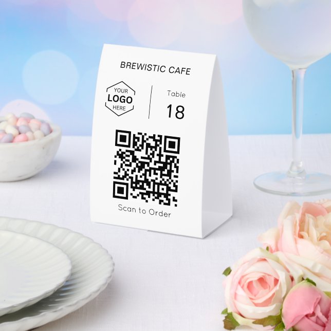 Minimal Digital Scan to Order QR Code Table Number (Insitu(Wedding))