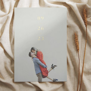 Minimal Digits Wedding Save the Date