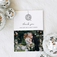 Minimal Disco Ball | Photo Black and White Wedding