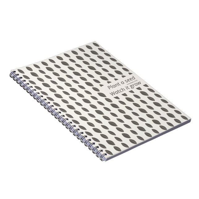 Minimal Dot Pattern Notebook – Plant a Seed (Right Side)