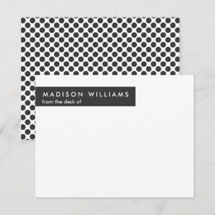 Minimal Dot Stylish Trendy Modern Note Card