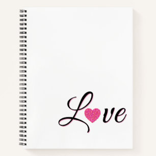 Minimal Dotted Heart Design Notebook