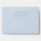 Minimal Dusty Blue Return Script Address Envelope