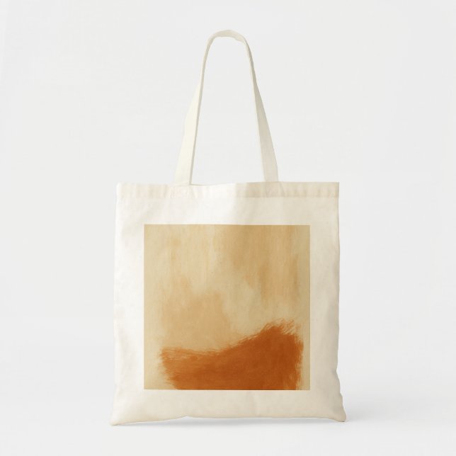Minimal Earth Tone Abstract Tote Bag (Front)