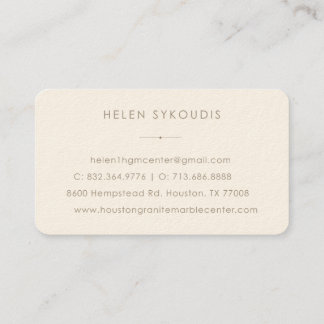 Minimal Earthy Neutral Modern Business Card