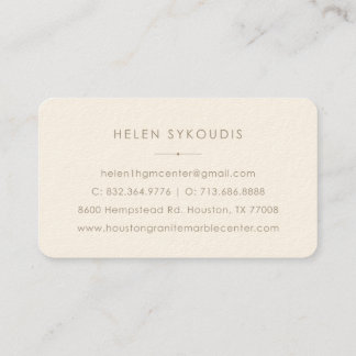 Minimal Earthy Neutral Modern Business Card