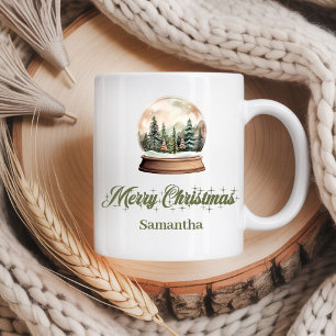 Minimal earthy script Nordic palette custom name   Coffee Mug