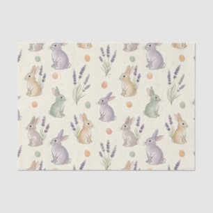 Minimal Easter Bunny Pastel Spring Pattern Tissue Paper