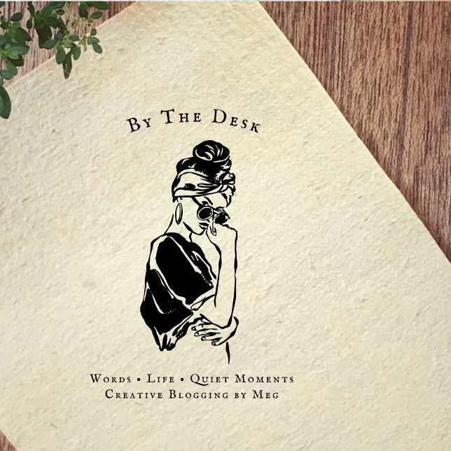 Minimal Editorial Woman Line Art Rubber Stamp (Creator Uploaded)