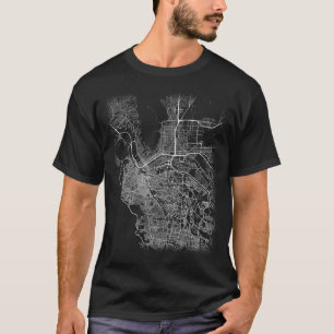 Minimal El Paso city map (LARGE PRINT) T-Shirt