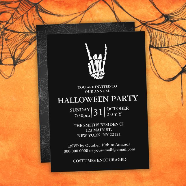 Minimal Elegant Adult Halloween Party Invitation (Minimal Elegant Adult Halloween Party Invitation
)