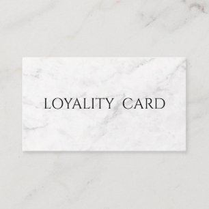 Minimal Elegant Beauty Salon Loyalty Card