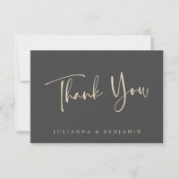Minimal Elegant Black ScriptWedding Personalised