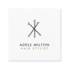 Minimal Elegant Black White Bobby Pins Hair