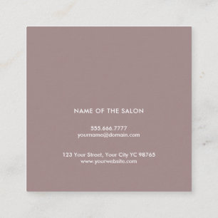 Minimal Elegant Black White Gold Bobby Pins Hair Square Business Card