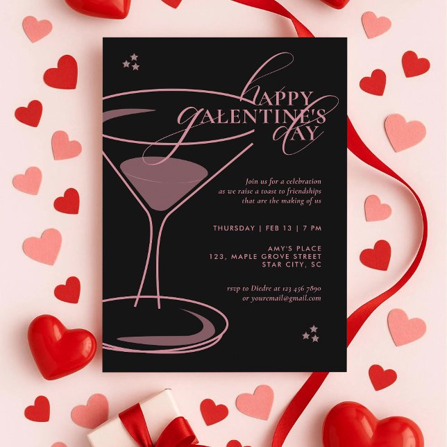 Minimal Elegant Chic Typography 2026 Galentine's Invitation (Creator Uploaded)