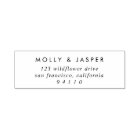 Minimal Elegant Chic Typography Return Address