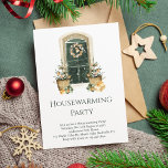 Minimal Elegant Christmas Winter Housewarming  Invitation<br><div class="desc">Minimal Elegant Christmas Winter Housewarming Invitation</div>
