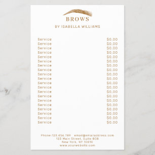 Minimal elegant eyebrows Flyer