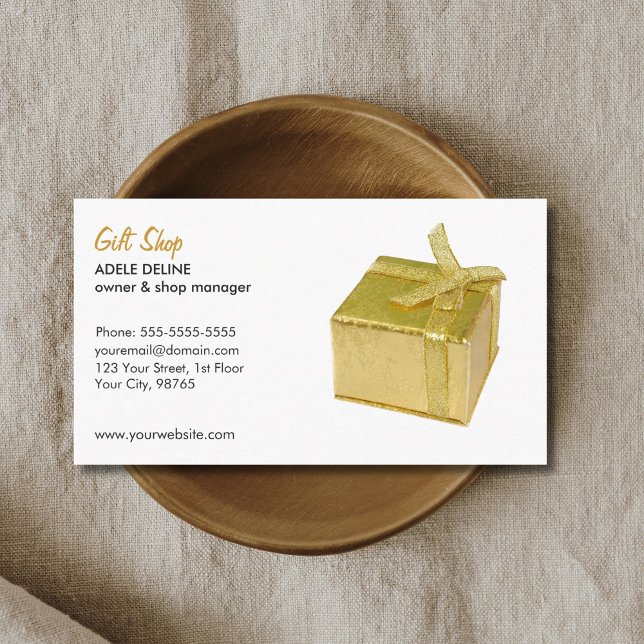 Minimal Elegant Gift Shop Business Card (Creator Uploaded)