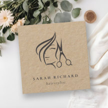 Minimal Elegant Hairstylist Kraft Hair Scissor