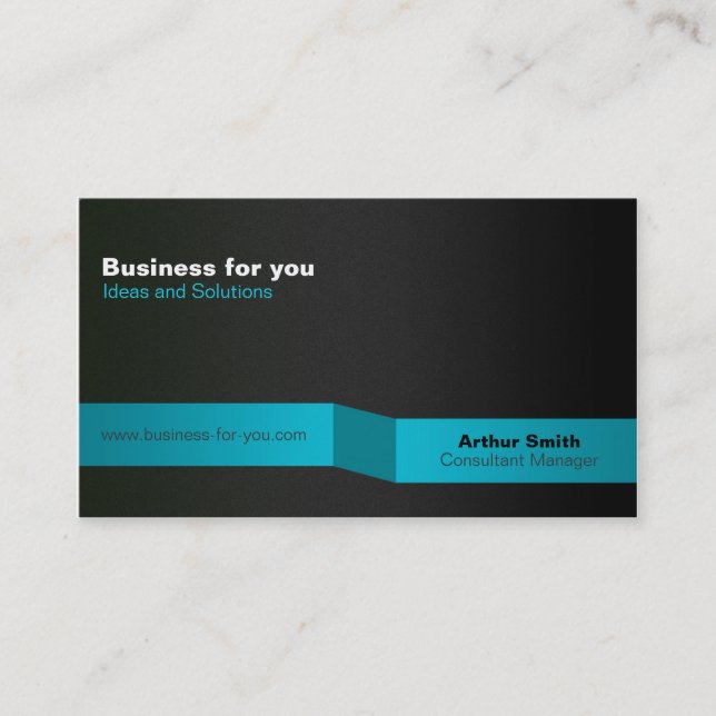 Minimal elegant modern business card businesscard (Front)