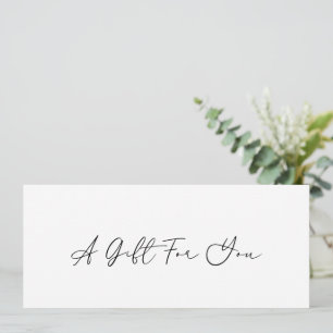 Minimal Elegant Modern Business Gift Certificate