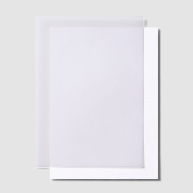 Minimal Elegant Modern Wedding Vellum Invitations (Offset)