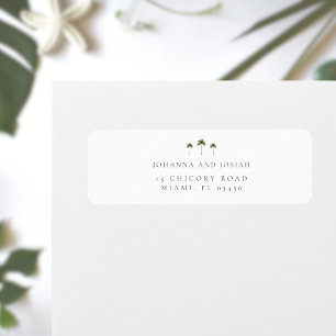 Minimal Elegant Palm Tree Return Address