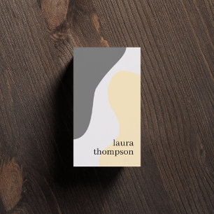 Minimal Elegant Pastel Pattern Consultant Business Card