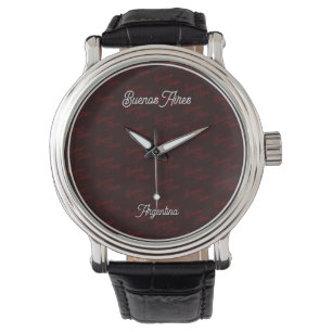 Minimal, Elegant, Pattern Buenos Aires, Argentina Watch
