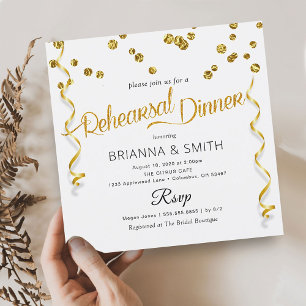 Minimal Elegant Rehearsal Dinner Invitation