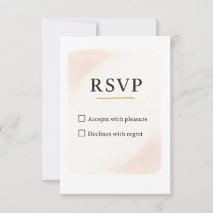 Minimal Elegant RSVP Wedding Card – 3.5x5 Inch