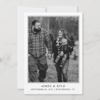 Minimal Elegant Save The Date Invitation