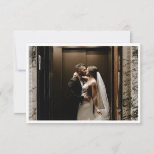 Minimal Elegant Script Photo Thank You